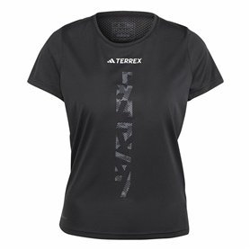 T-shirt à manches courtes femme Adidas Agr Shirt Noir