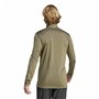 Sweat sans capuche homme Adidas Mt Half Zi Ls Marron