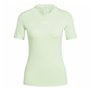 T-shirt à manches courtes femme Adidas Essentials Techfit Train Vert citron Vert clair