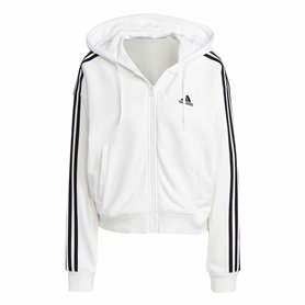 Sweat à capuche femme Adidas 3S Ft Fz S Blanc