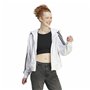 Sweat à capuche femme Adidas 3S Ft Fz S Blanc