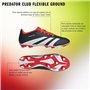 Chaussures de Football pour Adultes Adidas Predator Club Fxg Noir