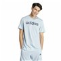 T-shirt à manches courtes homme Adidas Lin Sj Bleu clair