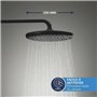Ensemble de douche encastré - 1 + 2 jets - Mitigeur thermostatique - GROHE - 348832430 - Noir