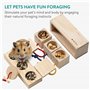 Navaris 2X Distributeur de Friandises pour Hamster - Jouet pour Lapin Nain Accessoires Interactif pour Nourriture Cochon d'Inde 