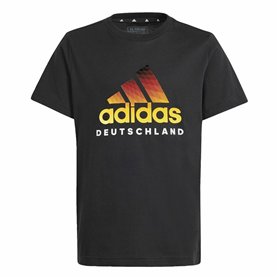 T shirt à manches courtes Adidas Deutschland Noir
