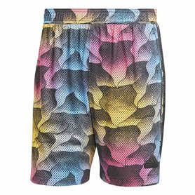 Short de Sport Adidas Tiro Aop Bleu Noir