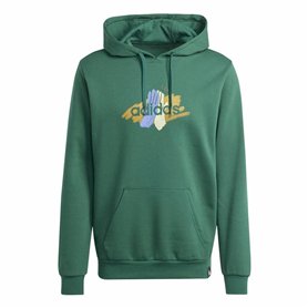 Sweat à capuche homme Adidas Codes Graphic Vert