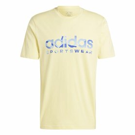 T-shirt à manches courtes homme Adidas House Of Tiro Summer Linear Graphic Jaune