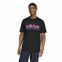 T-shirt à manches courtes homme Adidas House Of Tiro Summer Linear Graphic Noir