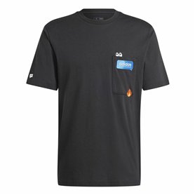 T-shirt à manches courtes homme Adidas Remoji Pocket Graphic Noir