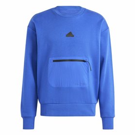 Sweat sans capuche Adidas City Es e Fleece Bleu