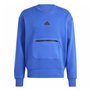 Sweat sans capuche Adidas City Es e Fleece Bleu