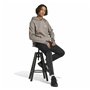 Sweat à capuche homme Adidas Seasonal Essentials Melange Hoodie Marron Beige