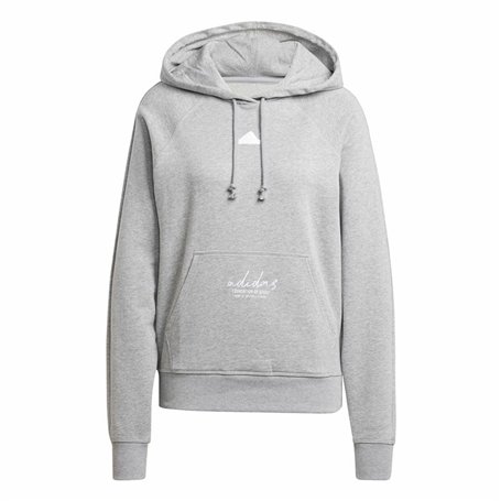 Sweat à capuche homme Adidas Signature Graphic Embroidery French Gris