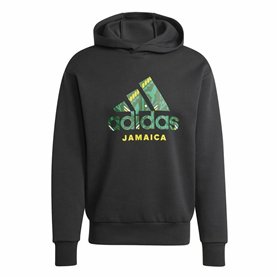 Sweat à capuche homme Adidas Jamaica Seasonal Doubleknit Noir