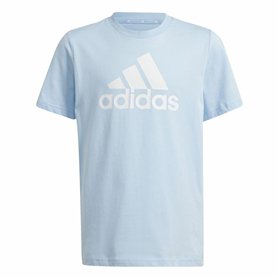 T-shirt à manches courtes unisex Adidas Essentials Bleu Bleu ciel