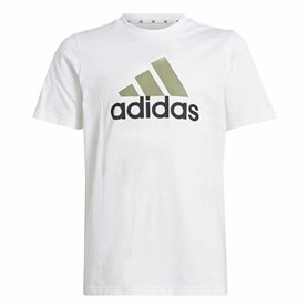 T-shirt à manches courtes unisex Adidas Essentials Blanc T-shirt à manches courtes unisex Adidas Essentials Blanc