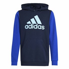 Sweat à capuche enfant Adidas Essentials Big Logo Colorblock Bleu