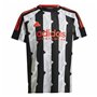 T-shirt à manches courtes enfant Adidas Tiro Blanc Noir