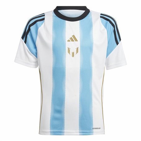 T-shirt de foot Adidas Messi Training Bleu Blanc