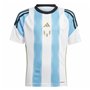 T-shirt de foot Adidas Messi Training Bleu Blanc