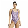 Maillot de bain femme Adidas Essentials Animal Print Rose