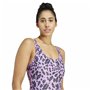 Maillot de bain femme Adidas Essentials Animal Print Rose