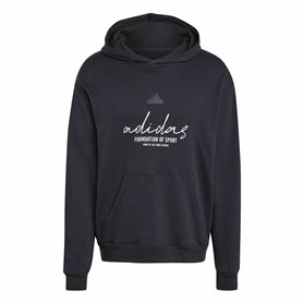 Sweat à capuche homme Adidas Brand Love French Terry Noir