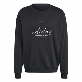 Sweat sans capuche homme Adidas Brand Love French Terry Noir