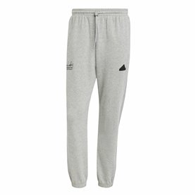 Pantalon de sport long Adidas Brand Love French Terry Gris Homme