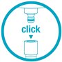 Gardena ClickUp! Lampe solaire: s’allume automatiquement lorsque l’obscurité tombe, à associer à la fixation pour balcon ClickUp