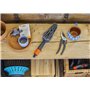 Gardena Cleansystem Kit de lavage avec brosse à main S souple : brosse pour surfaces sensibles & recoins étroits, avec débit rég