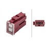 HELLA Fusible - Bloc fusible PAL série 1 - 45A - rouge - Fiche: Femelle - Quantité: 1 - 8JS 740 026-701