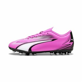 Chaussures de foot pour Enfants Puma Ultra Playt MG Rose Rose foncé