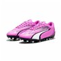 Chaussures de foot pour Enfants Puma Ultra Playt MG Rose Rose foncé