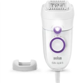 Épilateur électrique - BRAUN - SE 5-505P - 2 vitesses - Blanc
