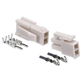 Kalitec KALI-2402 Mini-Fit Jr. Set 2 broches en nylon I Connecteur de câble voiture I Tension 600 V I Courant nominal 13 A I AWG