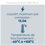 Kalitec KALI-2402 Mini-Fit Jr. Set 2 broches en nylon I Connecteur de câble voiture I Tension 600 V I Courant nominal 13 A I AWG