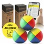 Diabolo Freizeitsport Lot de 3 balles de jonglage de 62 mm avec millet d'oiseau durable
