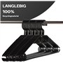 Lot de 50 cintres noirs, peu encombrants, crochets rotatifs, cintres en plastique robuste, parfaits pour une garde-robe complète