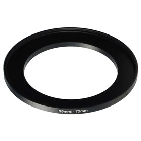 vhbw Bague d'adaptation de Filtre Step-Up de 55 mm vers 72 mm pour Objectif d'appareil Photo - Adaptateur