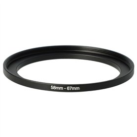 vhbw Bague d'adaptation de Filtre Step-Up de 58 mm vers 67 mm pour Objectif d'appareil Photo - Adaptateur