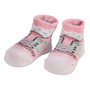 BRUBAKER - Chaussettes bébé - Lot de 4 Paires - Fille 0-12 Mois - Coffret cadeau Naissance/Baptême - Fun Sneaker/Baskets - Rose