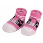 BRUBAKER - Chaussettes bébé - Lot de 4 Paires - Fille 0-12 Mois - Coffret cadeau Naissance/Baptême - Fun Sneaker/Baskets - Rose