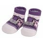 BRUBAKER - Chaussettes bébé - Lot de 4 Paires - Fille 0-12 Mois - Coffret cadeau Naissance/Baptême - Fun Sneaker/Baskets - Rose