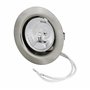 Lot de 3 halogène luminaire encastrable pour meuble – Chrome Brillant – DIMM Bar | 12 V 20 W G4 incluses et 15 cm câble de racco