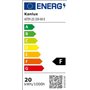 Lot de 3 halogène luminaire encastrable pour meuble – Chrome Brillant – DIMM Bar | 12 V 20 W G4 incluses et 15 cm câble de racco