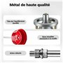 WilTec Équilibreuse de Roues Manuelle Portable – Hauteur de 57,5 cm, Diamètre de 29 cm – pour Moyeux de 3,8 à 10,2 cm – Balanceu