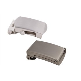 Shenky - Boucles de ceinture de qualité - mat/argenté - 4 cm de large - lot de 2